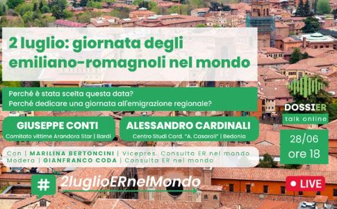 Annunciata la prima Giornata degli emiliano-romagnoli nel mondo il prossimo 2 luglio